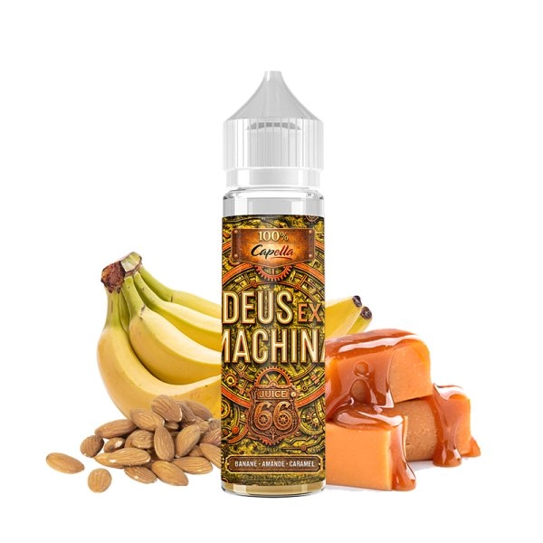 Deus Ex Machina - Banane Amande Caramel 0mg 50ml - Capella x Juice 66
